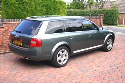 The new Audi Allroad from the rear