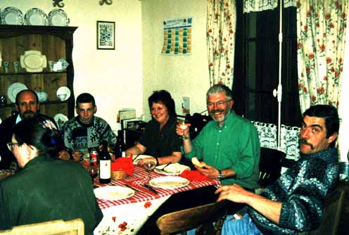 Dinner with friends in Normandy